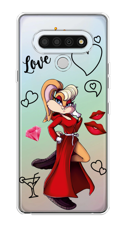 

Чехол на LG Stylo 6 "Rich Lola Bunny", Красный;бежевый;оранжевый, 84550-6