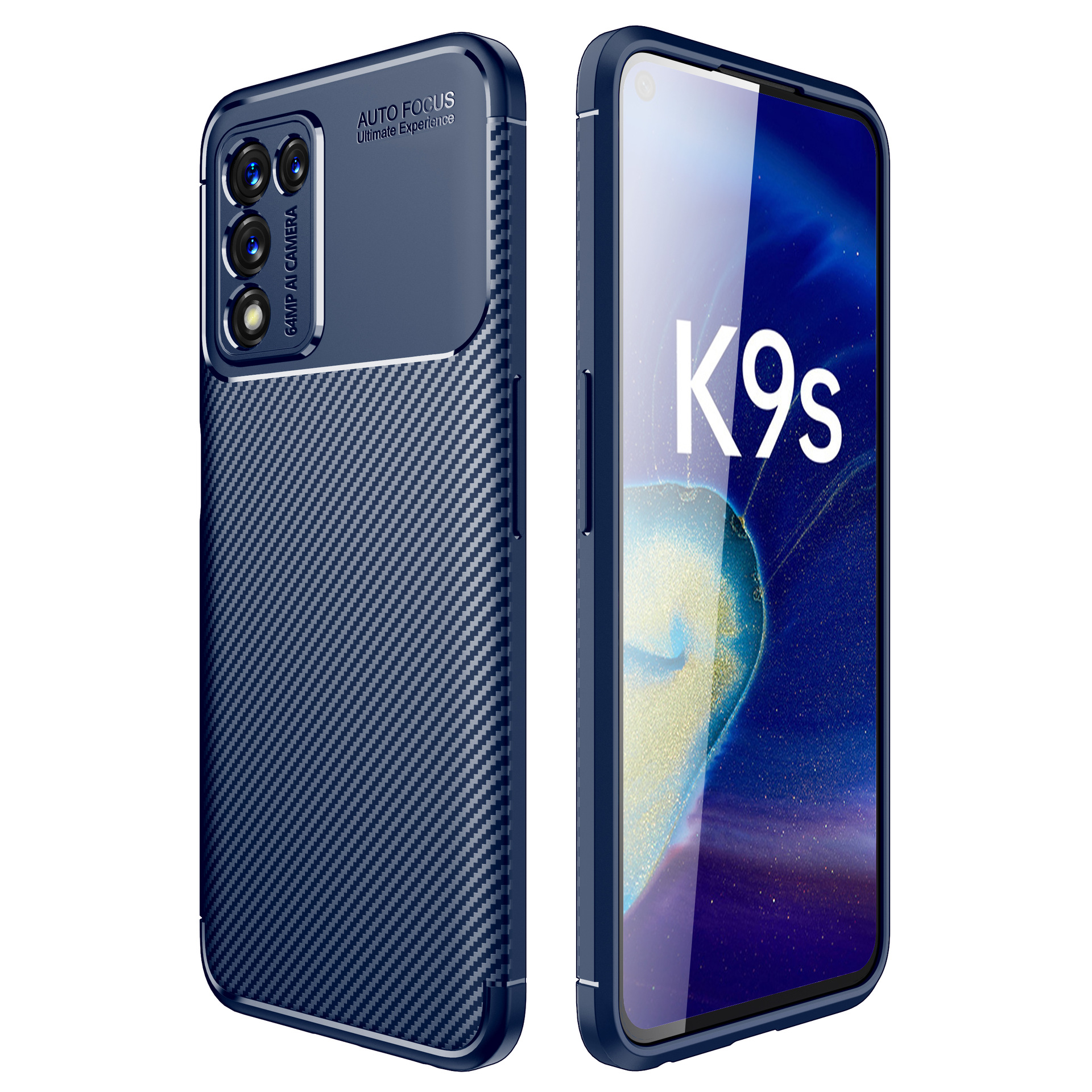 

Бампер MyPads для Realme Q3s; Realme Q3t; OPPO K9S из прочного силикона синий