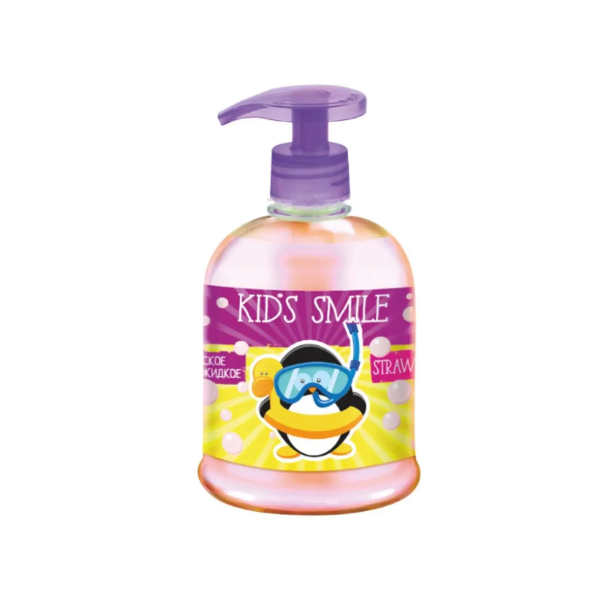 Детское мыло Romax жидкое Kids Smile, Клубника, 500г