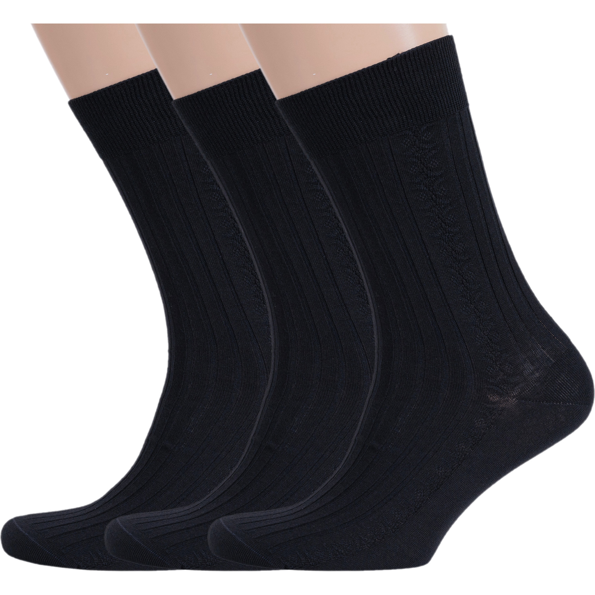 Комплект носков мужских Rusocks 3-М-3401 черных 25 3 пары 395₽