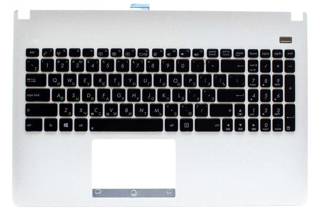 

клавиатура для ноутбука Asus X501 с топкейсом,белая