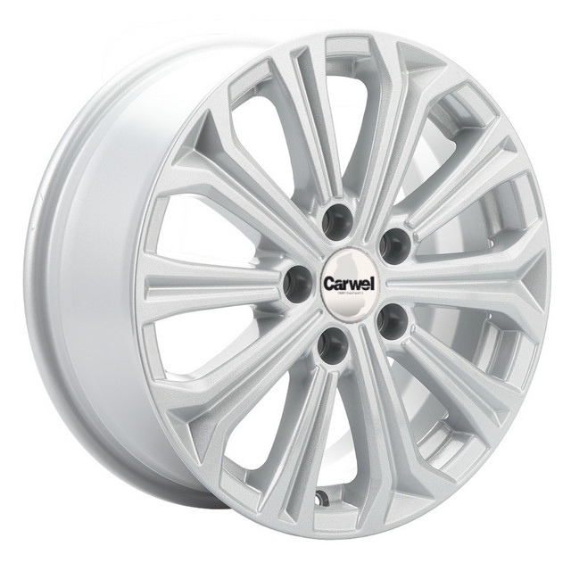 

Колесный диск Carwel Кудро 1610 (SLT) 6.5xR16 ET50 5*112 D57.1, Серебристый