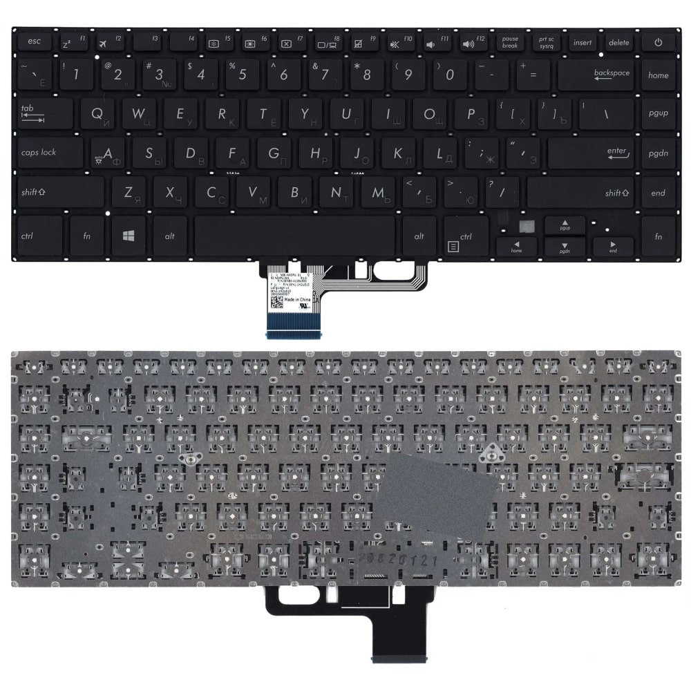 

клавиатура для ноутбука Asus UX530UX-1A с топкейсом, черная, с подсветкой