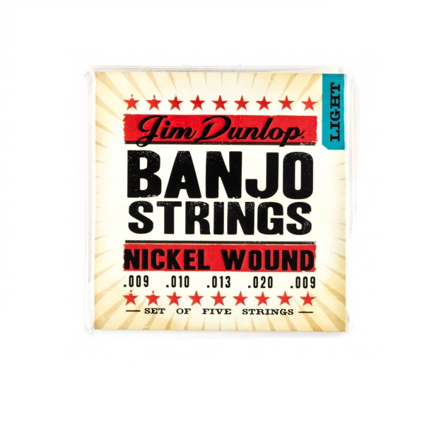 Dunlop Djn Banjo Nickel Light - Nickel 09-20 струны для банджо, никелированая сталь
