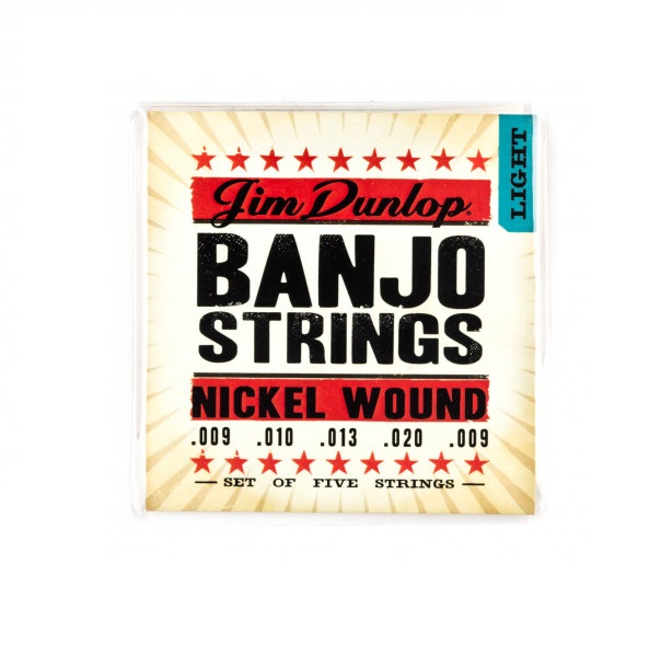 

Dunlop Djn Banjo Nickel Light - Nickel 09-20 струны для банджо, никелированая сталь