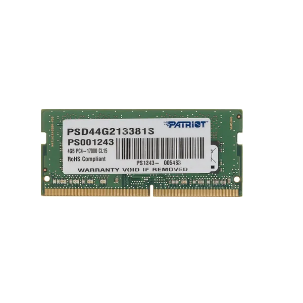 

Оперативная память PATRIOT PSD44G213381S (397577), DDR4 1x4Gb, 2133MHz, PSD44G213381S