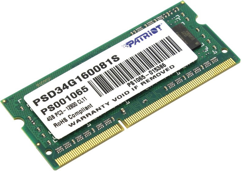 

Оперативная память PATRIOT Patriot Signature (352757), DDR3 1x4Gb, 1600MHz, Patriot Signature