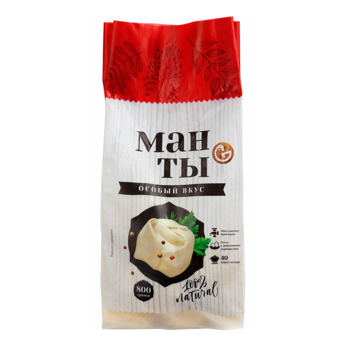 

Манты Межениновские продукты Особый вкус 800 г