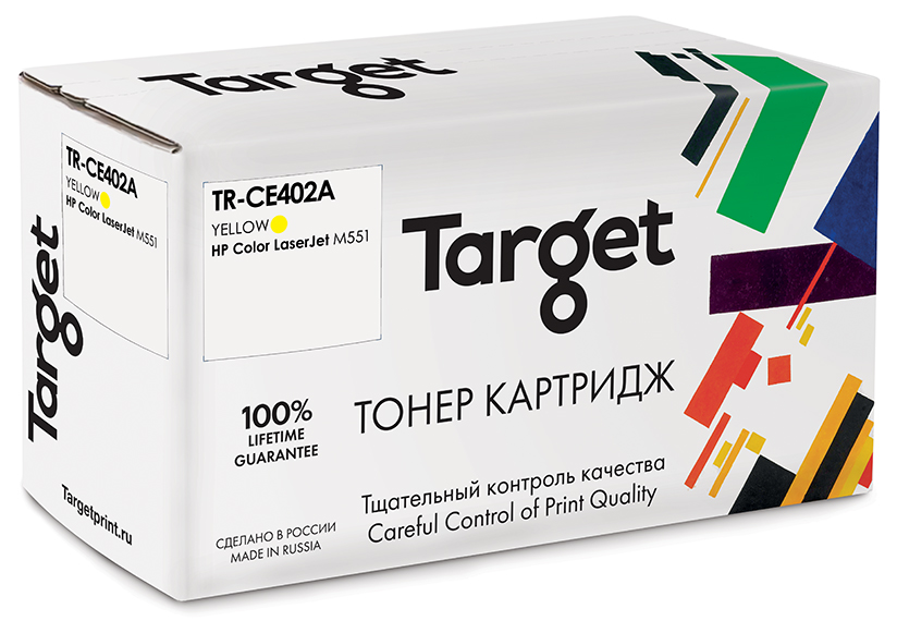 

Картридж для лазерного принтера Target CE402A, Yellow, совместимый, Желтый, TR-CE402A