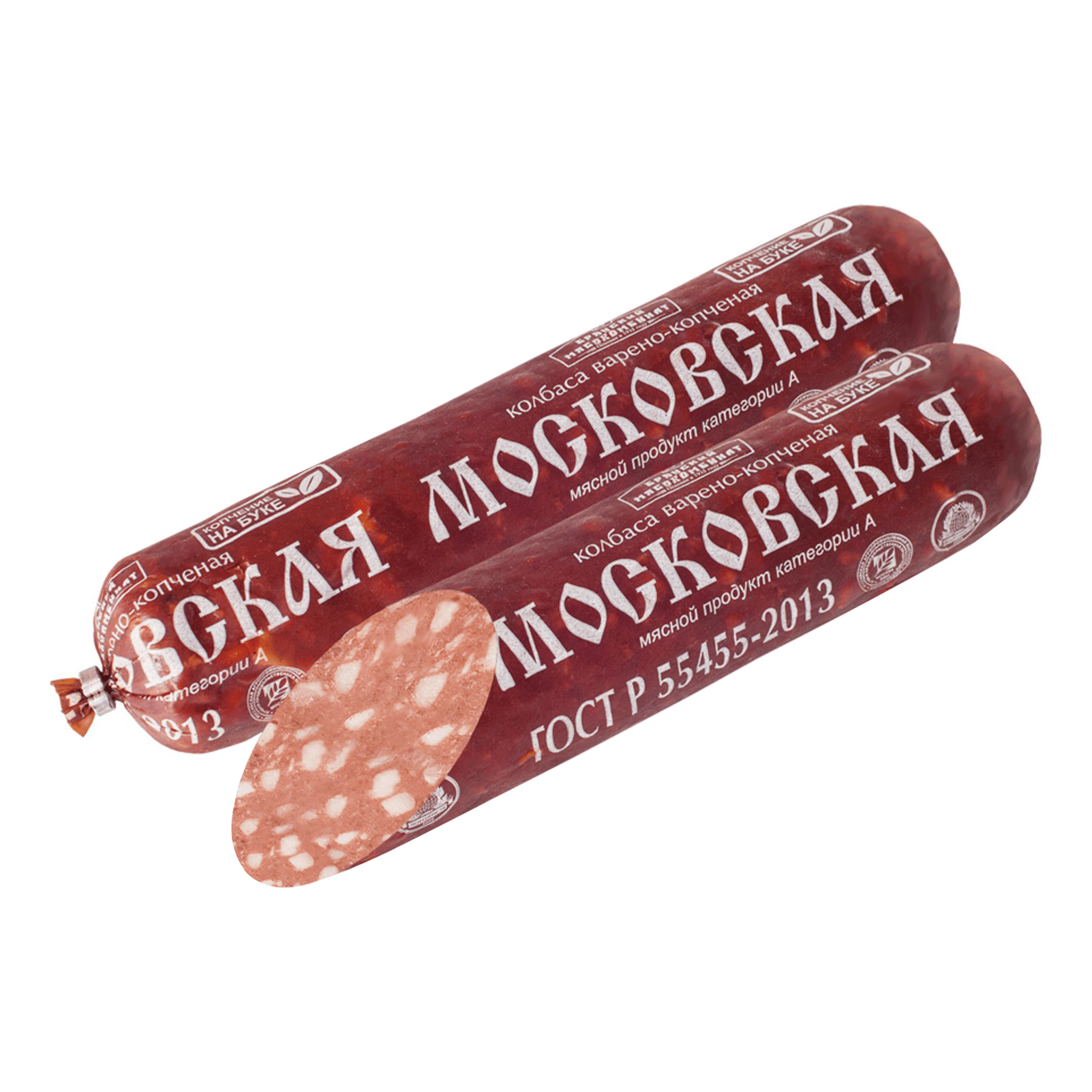 

Колбаса варено-копченая Брянский мясокомбинат Московская ГОСТ +-500 г