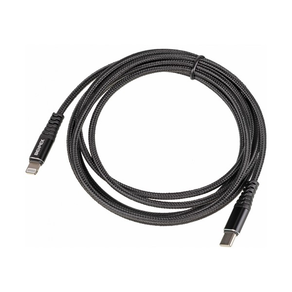 Кабель PD quick charge USB Type-C (m)-Lightning (m) 2м черный