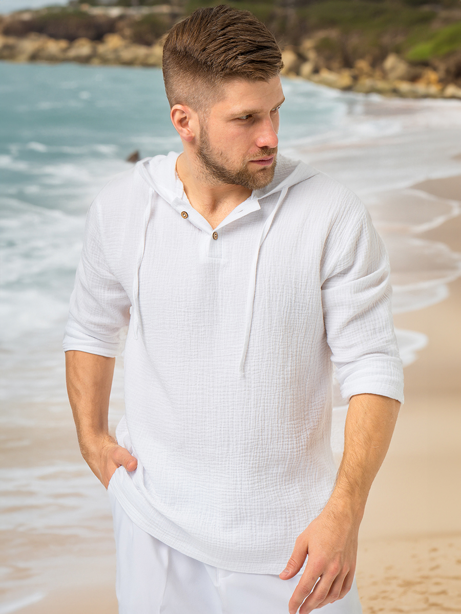 Лонгслив мужской HappyFox HFSL3355 белый 48-50 RU