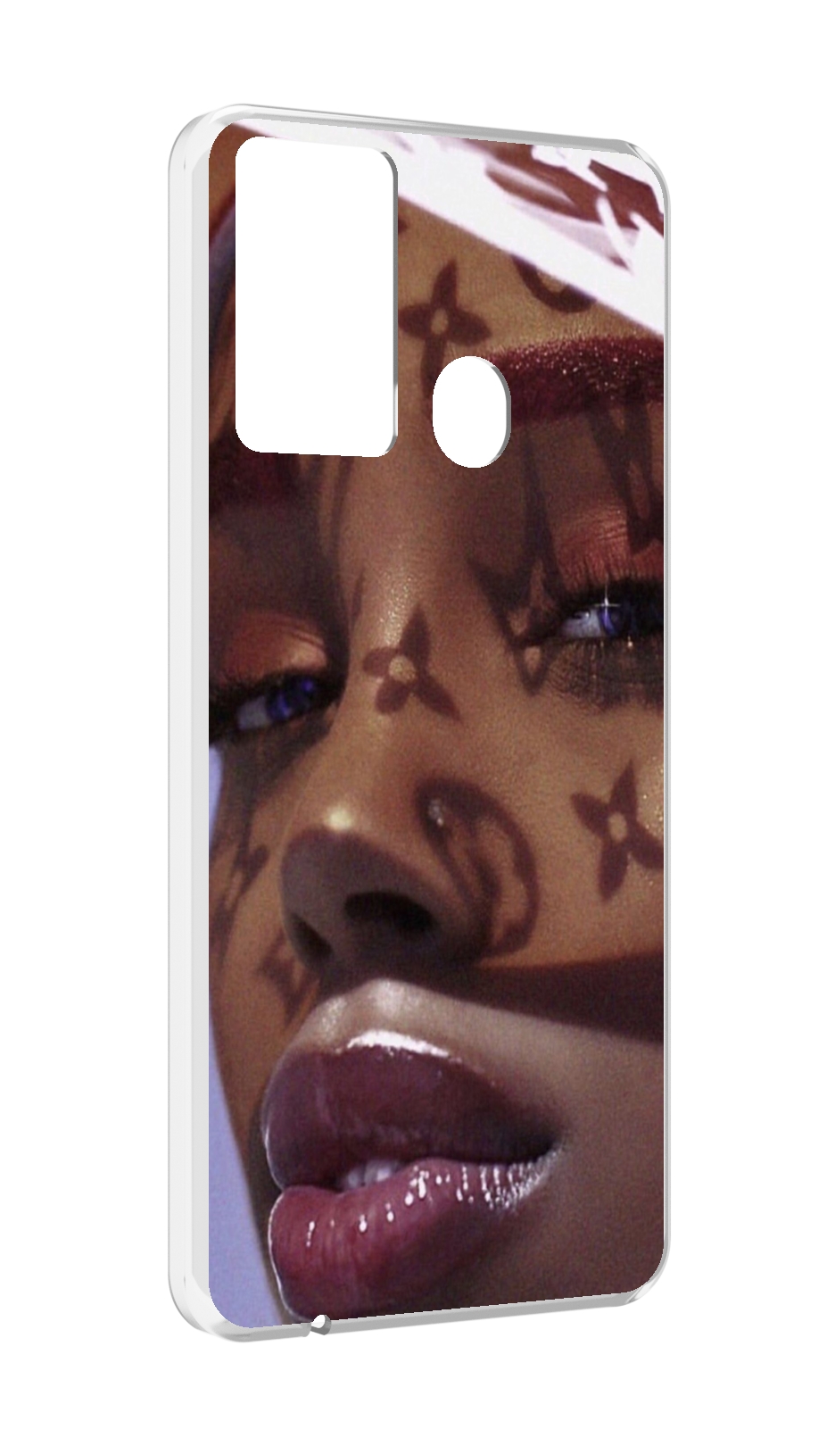 

Чехол MyPads лицо девушки тень женский для Itel P37/Itel Vision 2S, Прозрачный, Tocco