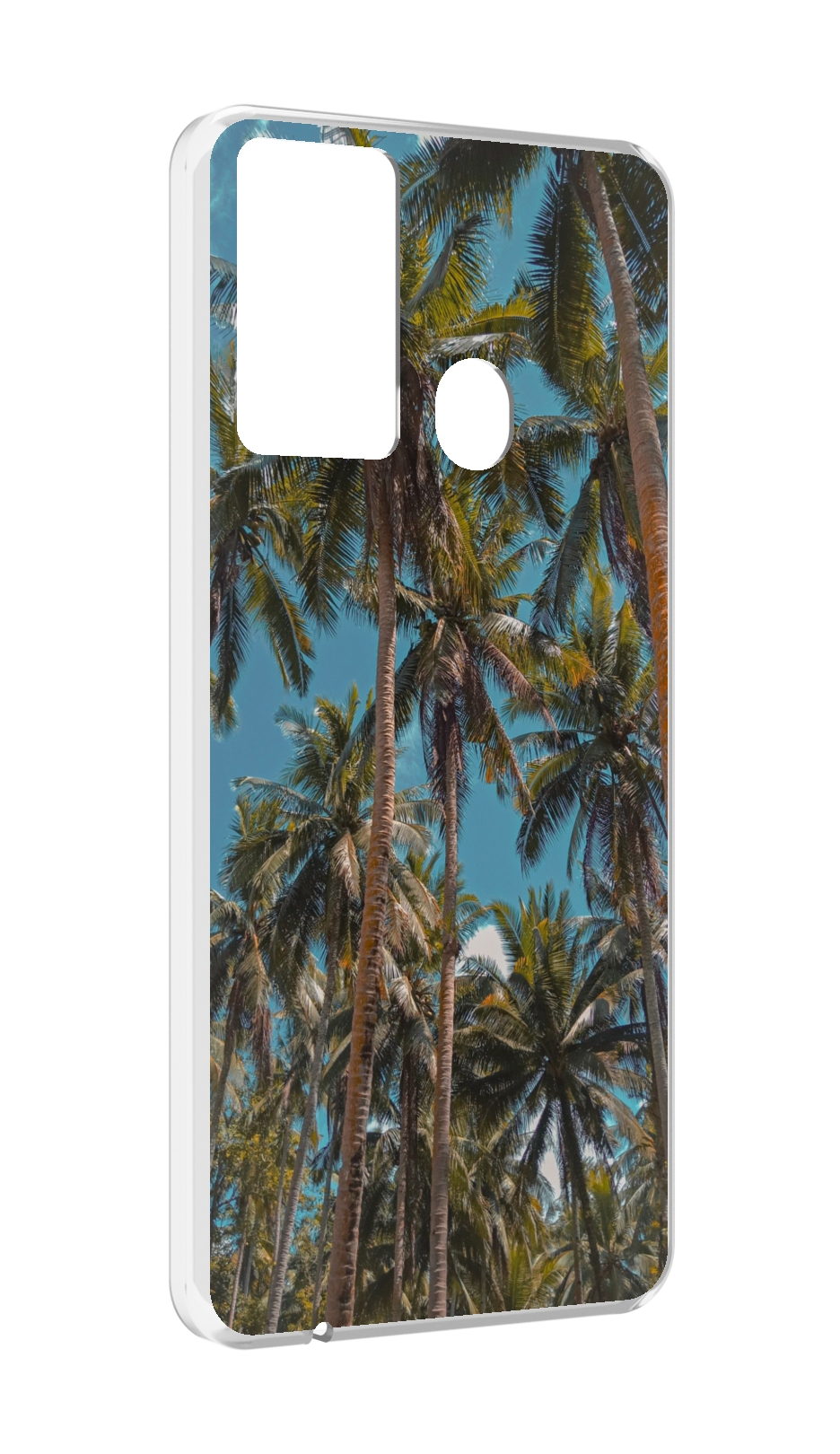

Чехол MyPads летние пальмы для Itel P37/Itel Vision 2S, Прозрачный, Tocco