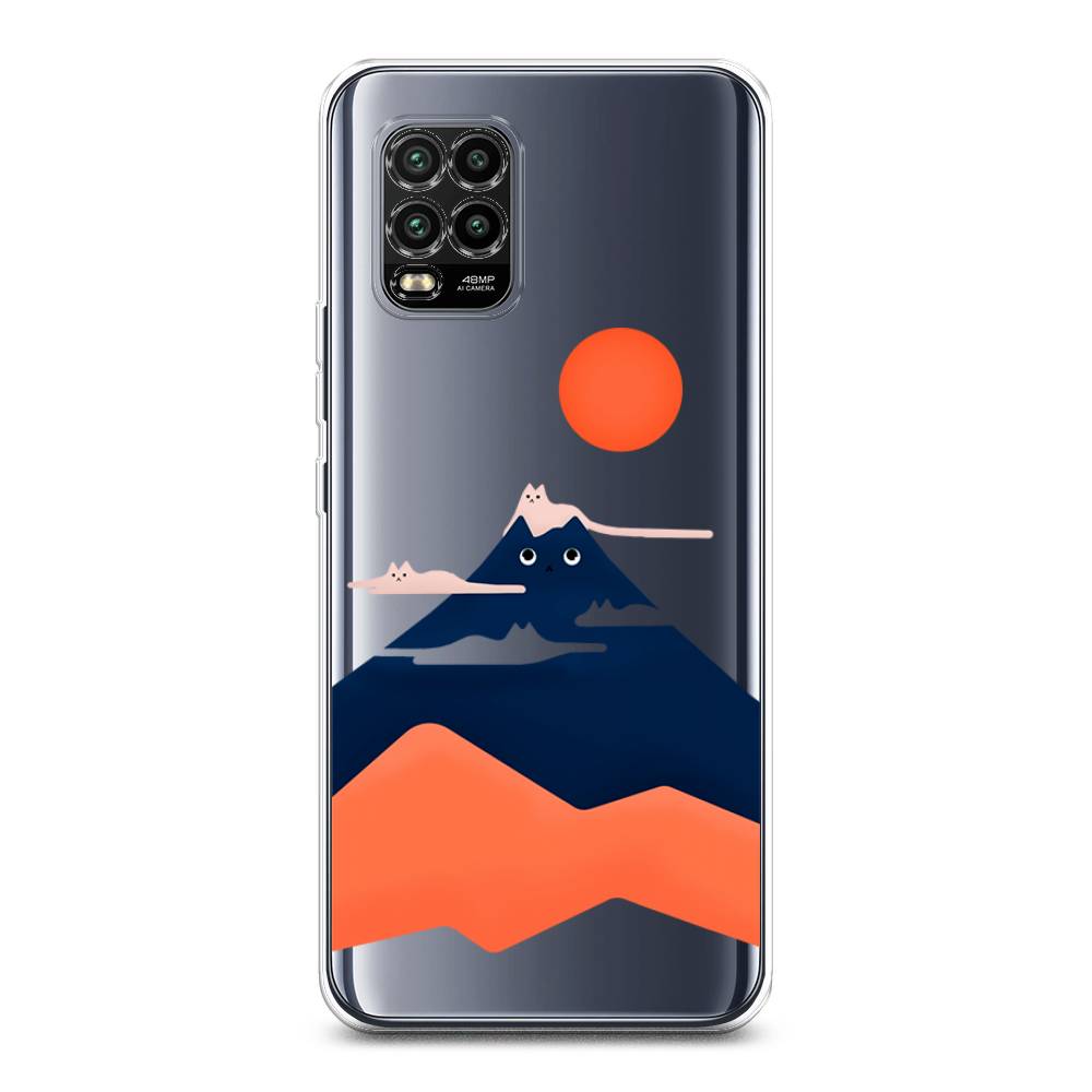 

Чехол на Xiaomi Mi 10 Lite "Кот-гора", Черный;оранжевый, 38550-4