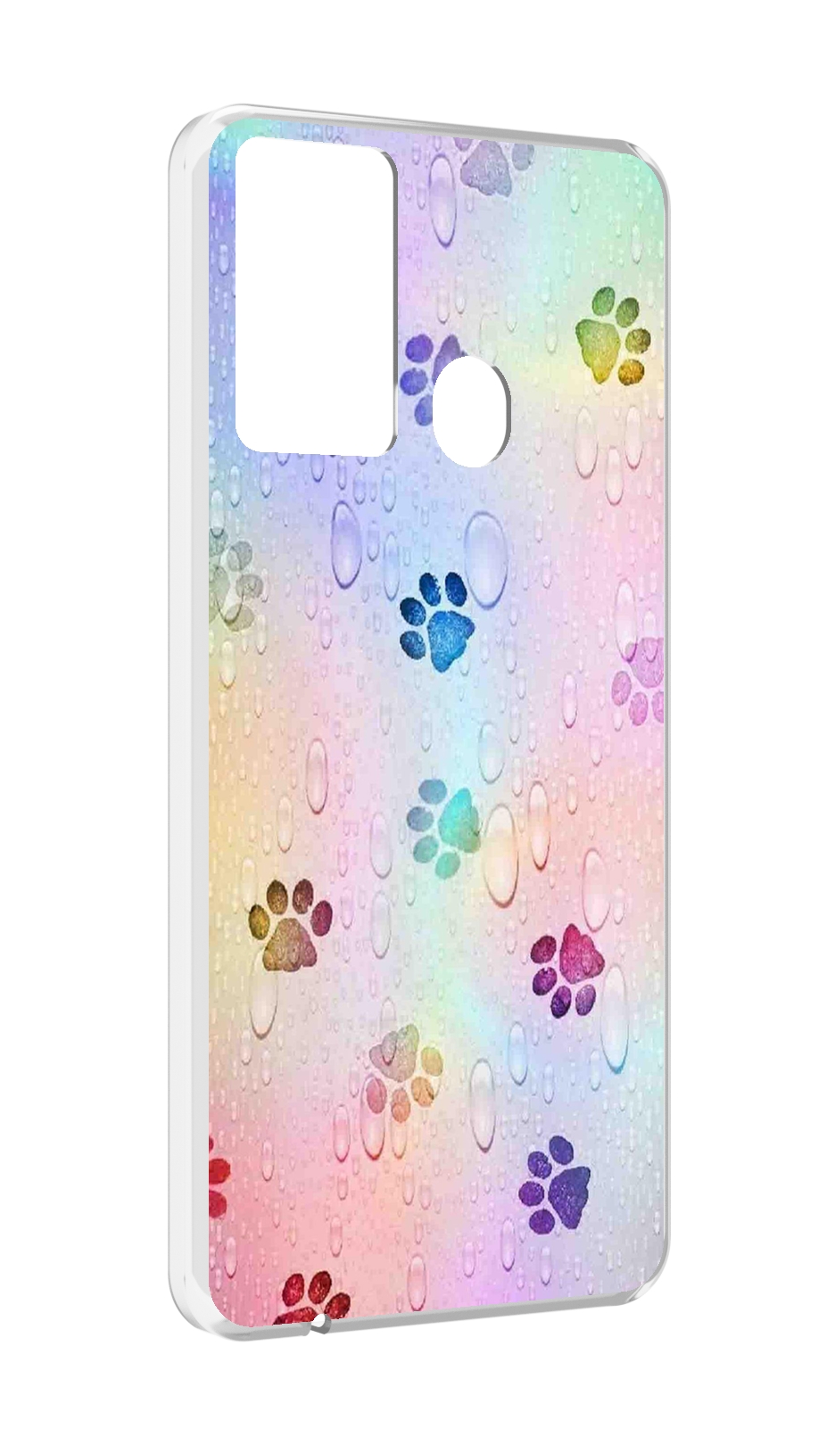 

Чехол MyPads лапки для Itel P37/Itel Vision 2S, Прозрачный, Tocco
