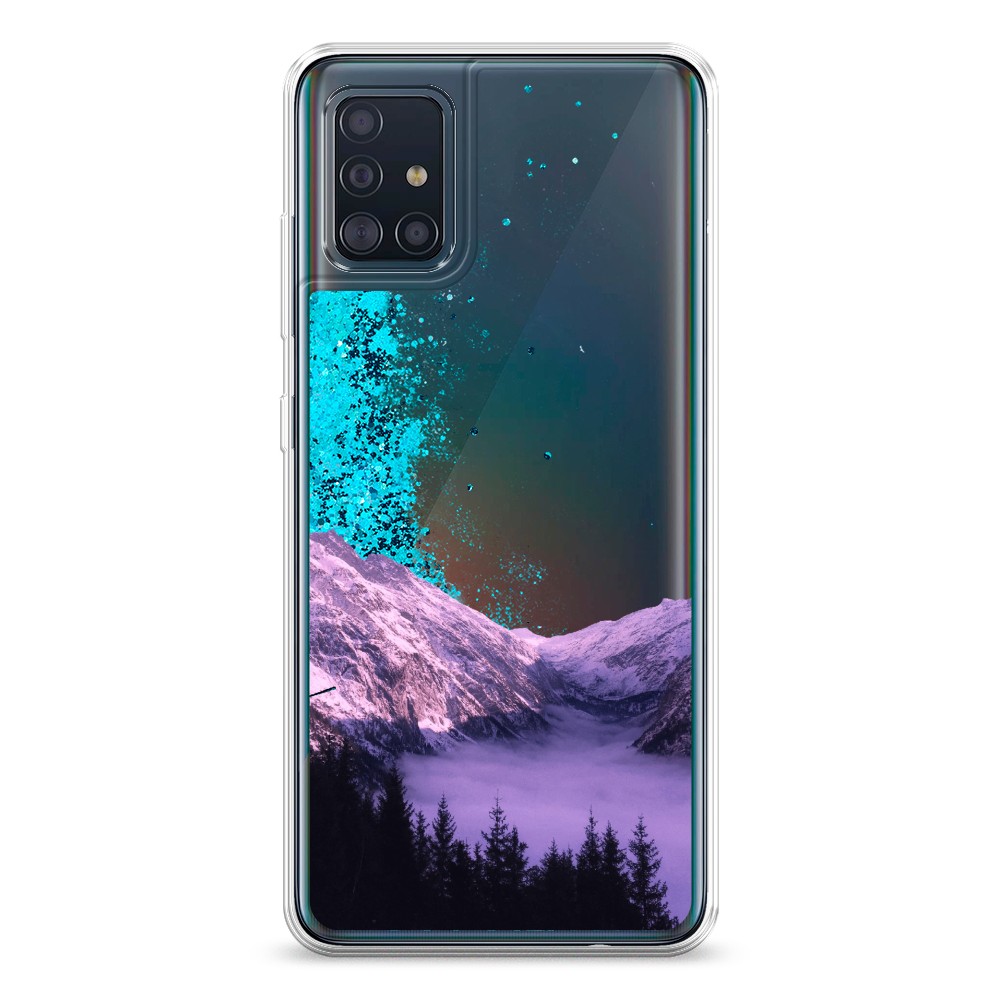 

Жидкий чехол с блестками "Горный туман" на Samsung Galaxy A51