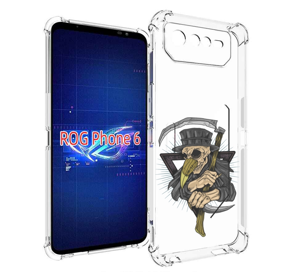 

Чехол MyPads борец-с-чумой для Asus ROG Phone 6, Прозрачный, Tocco