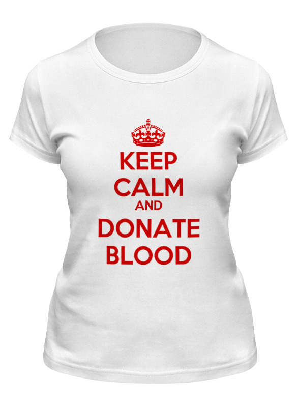 

Футболка женская Printio Keep calm art белая 2XL, Белый, Keep calm art