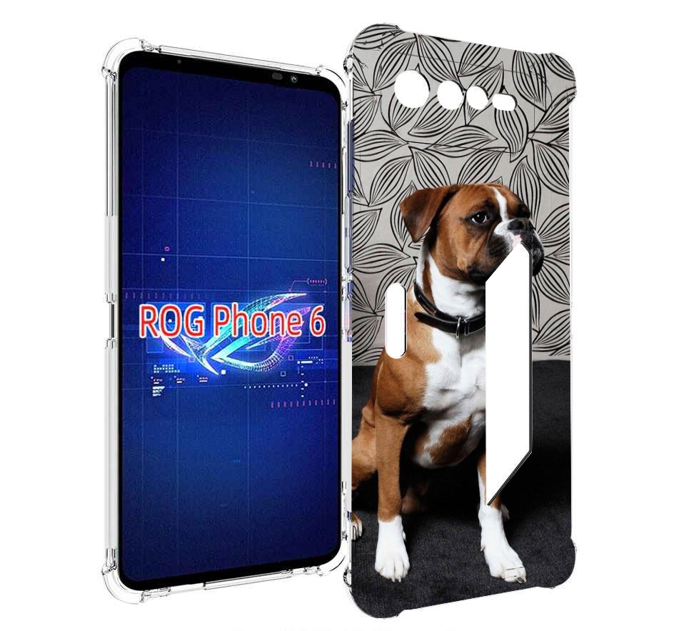

Чехол MyPads боксер собака для Asus ROG Phone 6, Прозрачный, Tocco