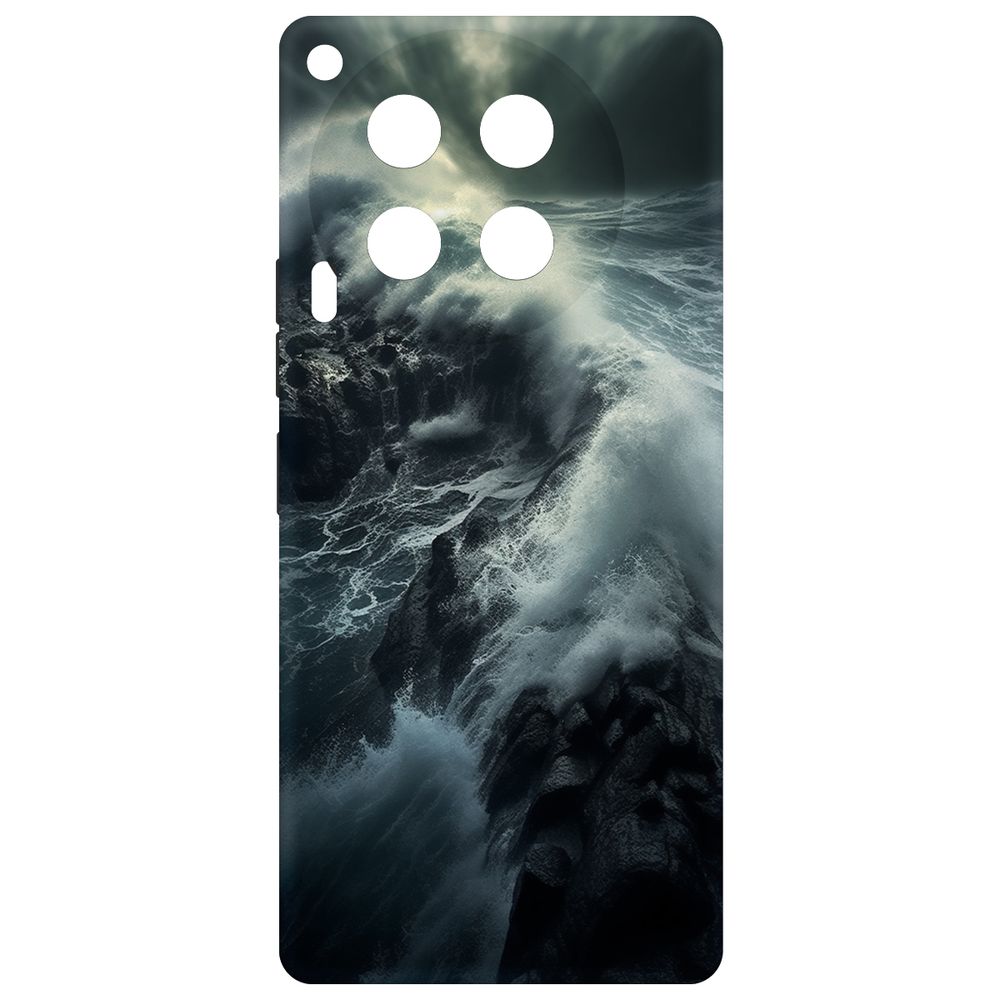 

Чехол-накладка Krutoff Soft Case Шторм для TECNO Camon 30 черный