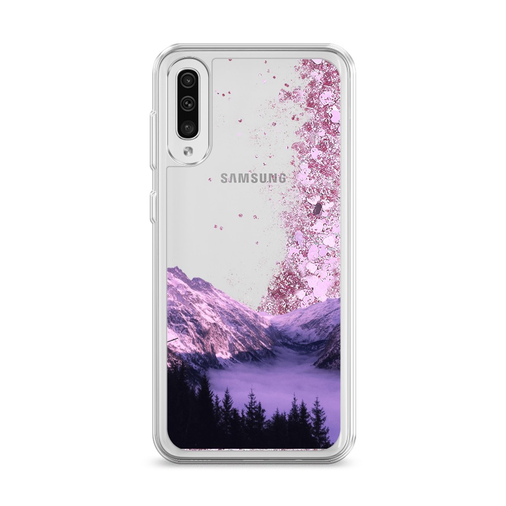 

Жидкий чехол с блестками "Горный туман" на Samsung Galaxy A50