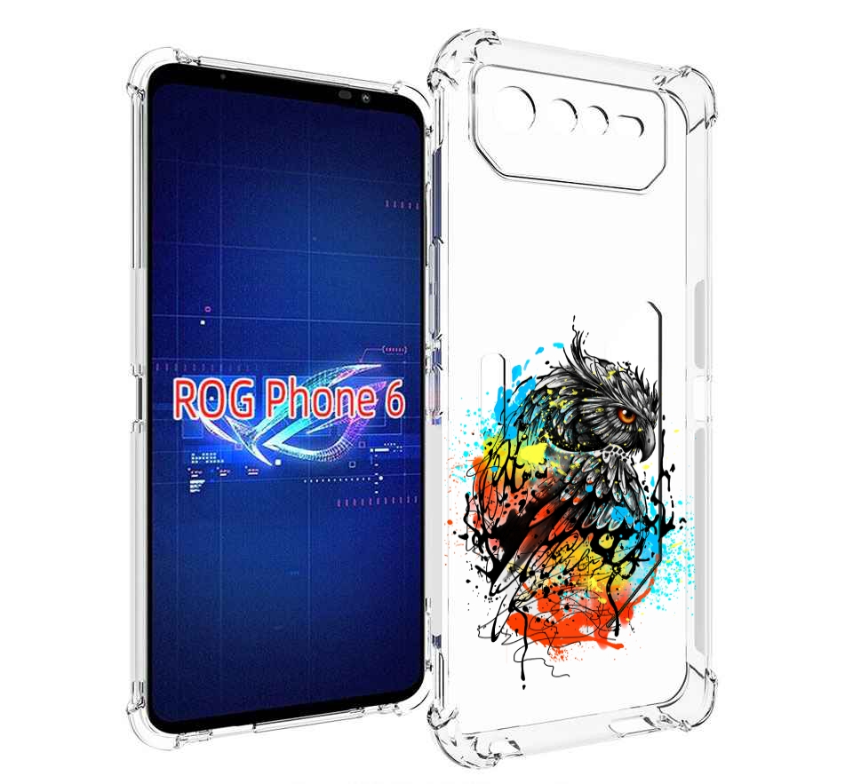 

Чехол MyPads Творческая сова для Asus ROG Phone 6, Прозрачный, Tocco
