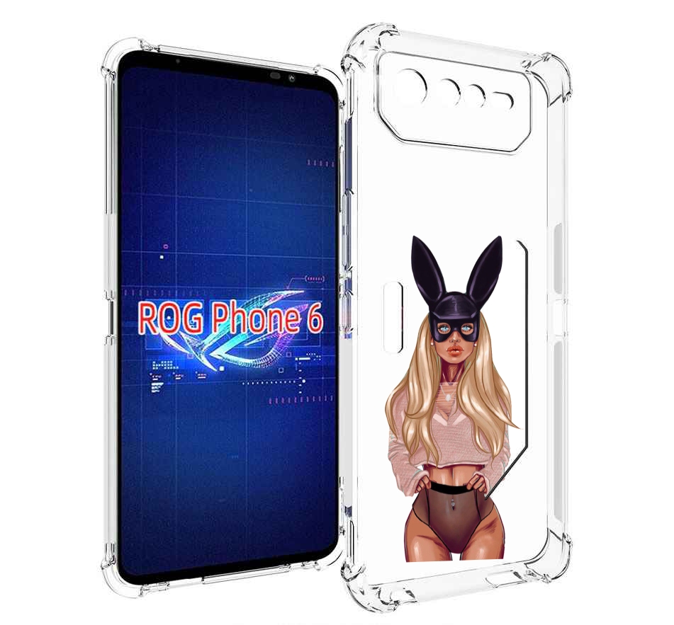 

Чехол MyPads блондинка-с-ушками женский для Asus ROG Phone 6, Прозрачный, Tocco