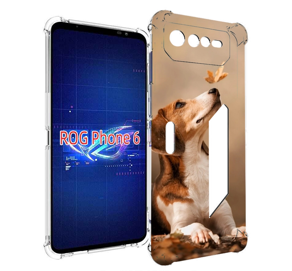 

Чехол MyPads бигль-собака для Asus ROG Phone 6, Прозрачный, Tocco