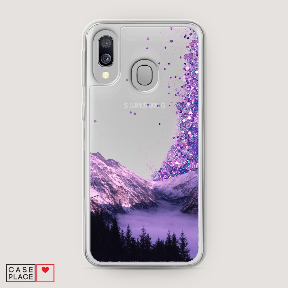 

Жидкий чехол с блестками "Горный туман" на Samsung Galaxy A40