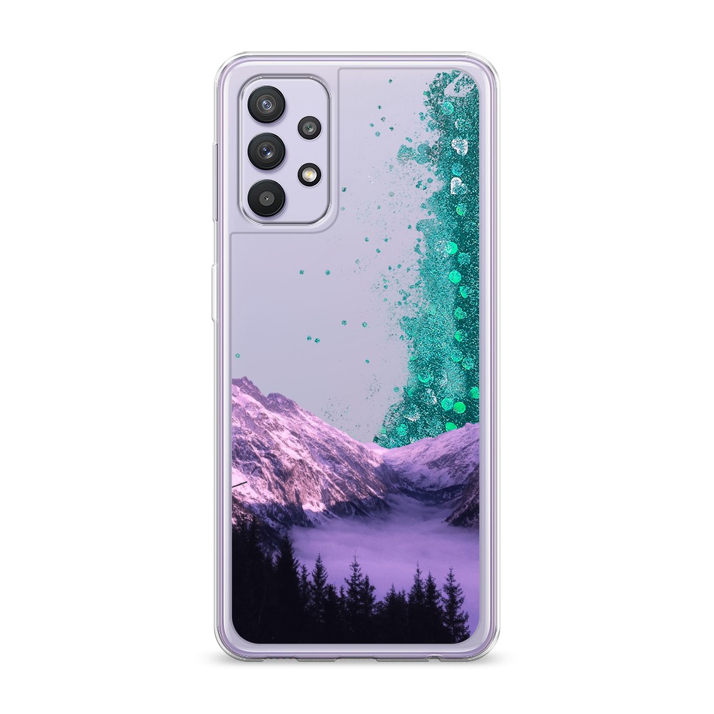 

Жидкий чехол с блестками "Горный туман" на Samsung Galaxy A32, 2102095-1