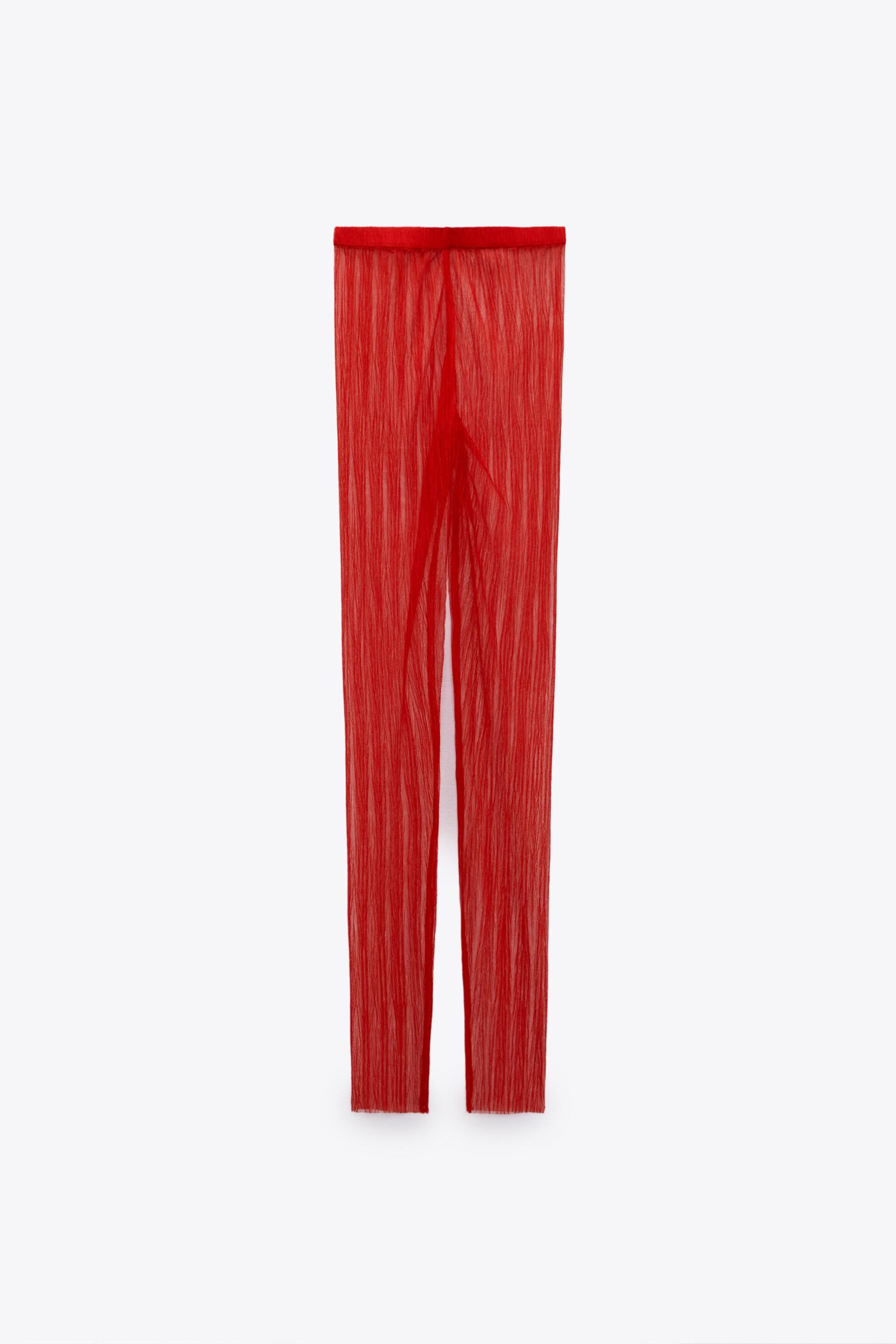 

Леггинсы женские ZARA 02555012 красные S (доставка из-за рубежа), Красный, 02555012