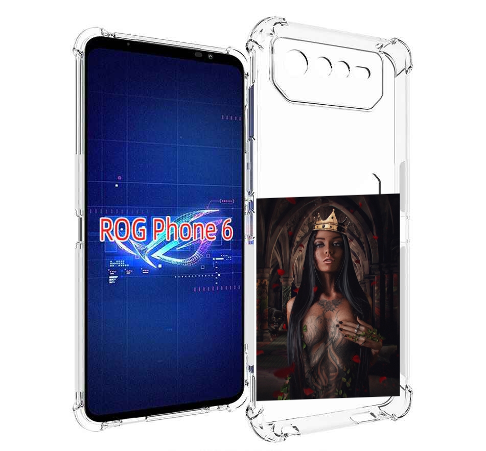 

Чехол MyPads багровый-пик для Asus ROG Phone 6, Прозрачный, Tocco