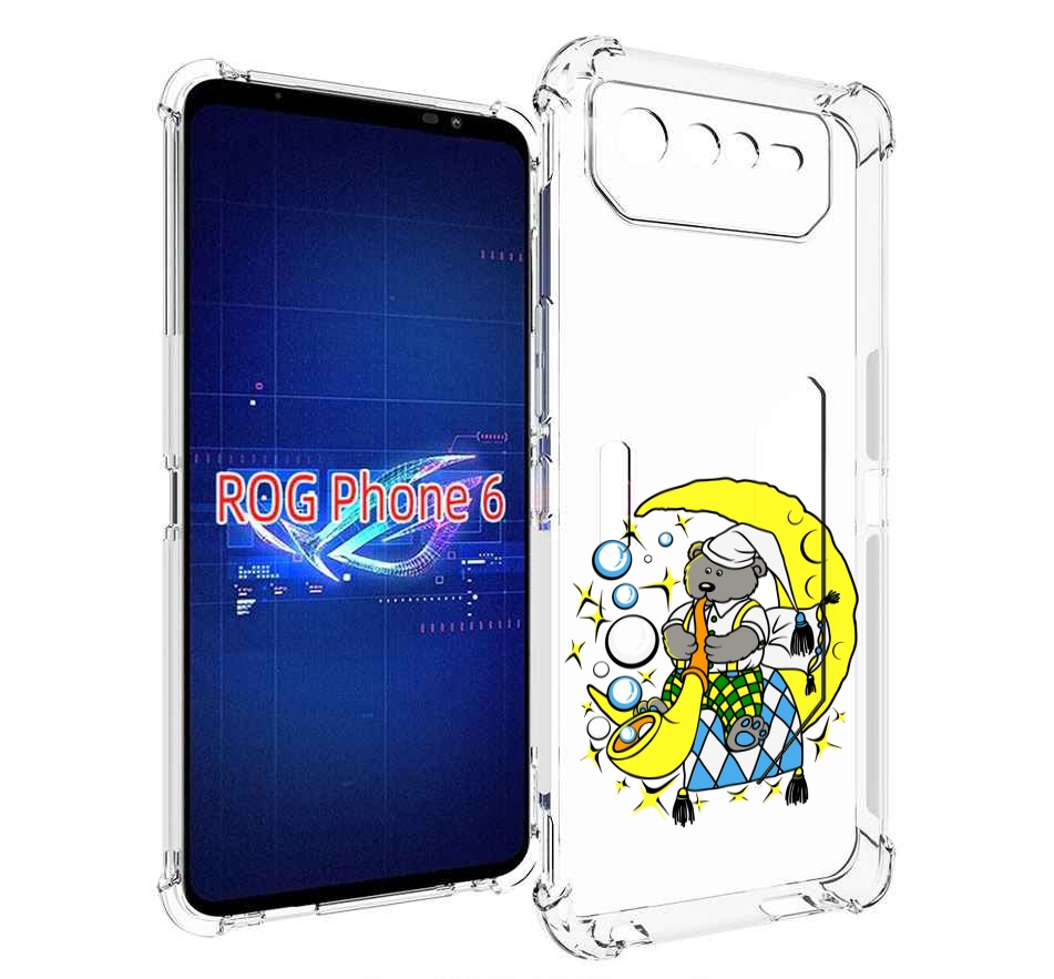 

Чехол MyPads Сырная луна для Asus ROG Phone 6, Прозрачный, Tocco