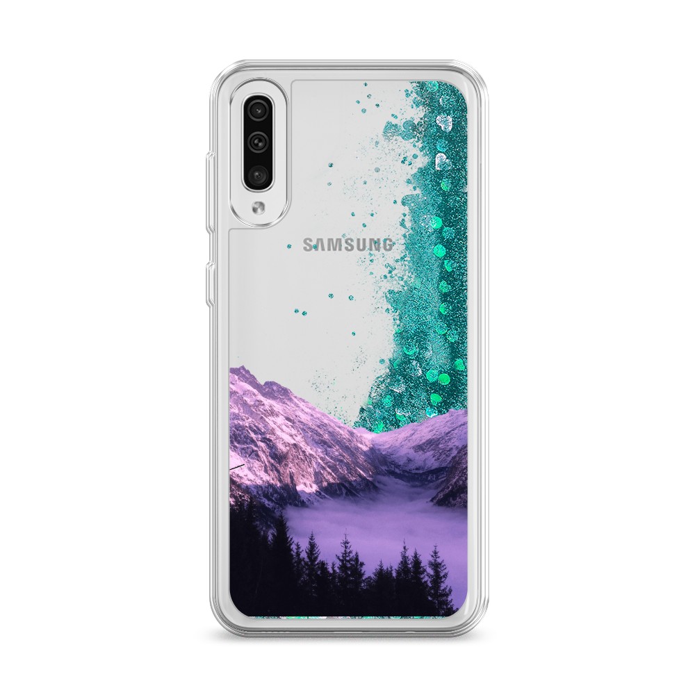 

Жидкий чехол с блестками "Горный туман" на Samsung Galaxy A30s, 28895-1