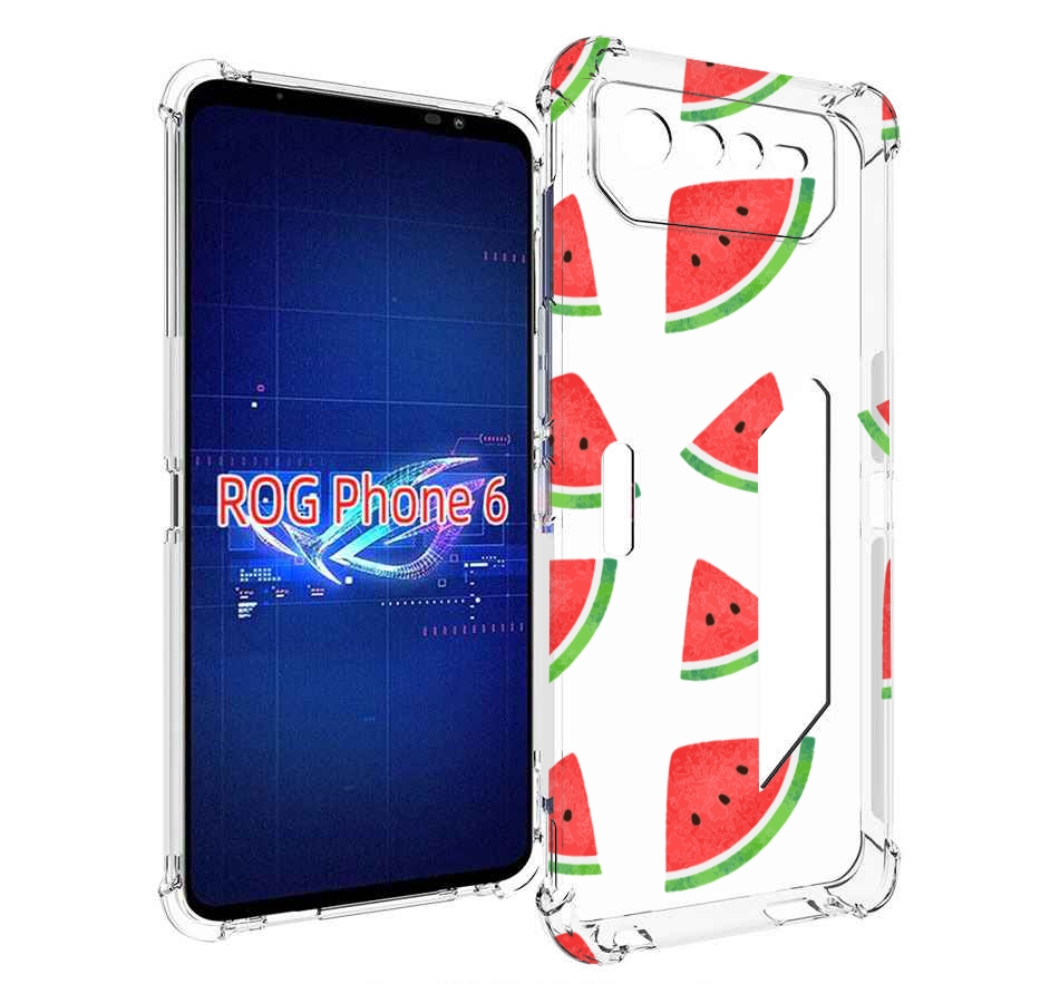 

Чехол MyPads арбузики для Asus ROG Phone 6, Прозрачный, Tocco