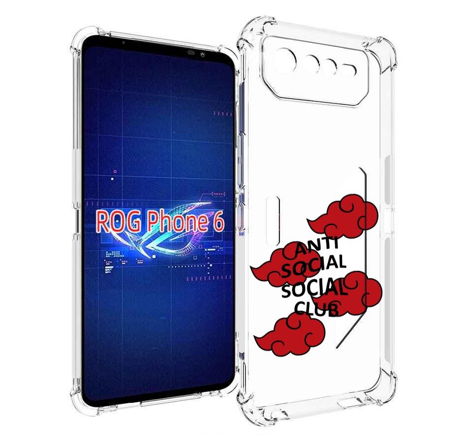 

Чехол MyPads анти-социал-социал-клаб для Asus ROG Phone 6, Прозрачный, Tocco