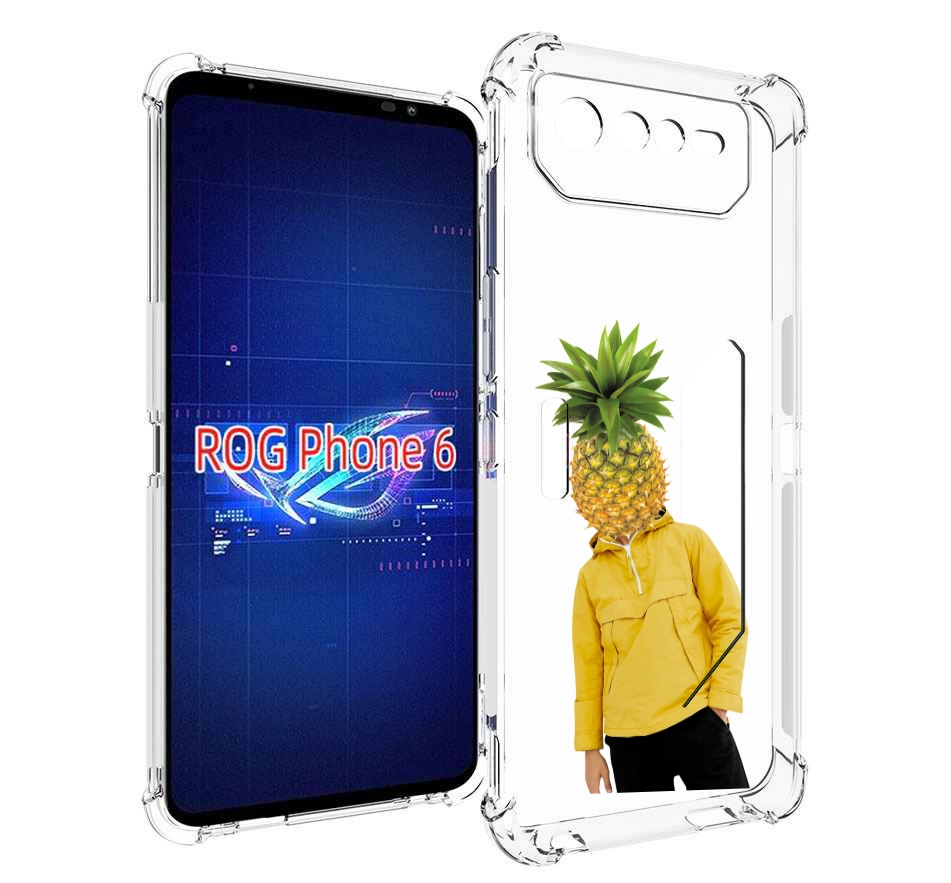 

Чехол MyPads ананасовая-голова для Asus ROG Phone 6, Прозрачный, Tocco