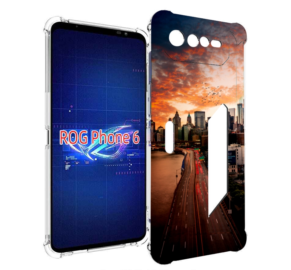 

Чехол MyPads американский город фото для Asus ROG Phone 6, Прозрачный, Tocco