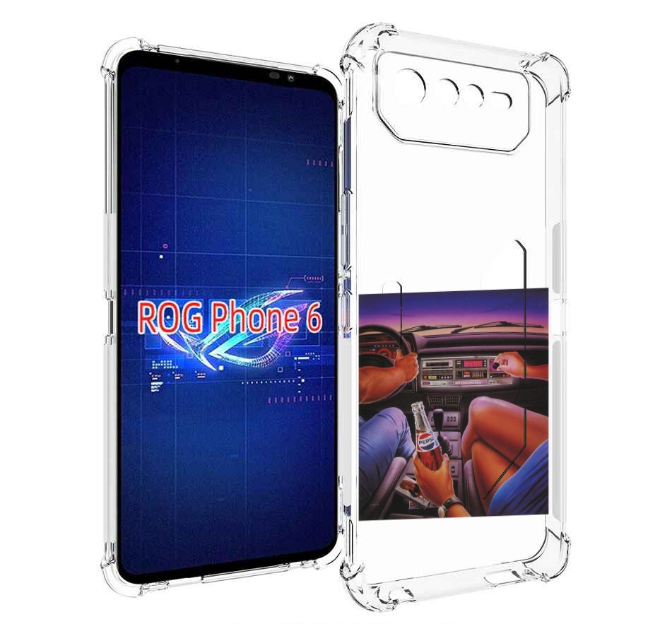 

Чехол MyPads американская машина салон для Asus ROG Phone 6, Прозрачный, Tocco