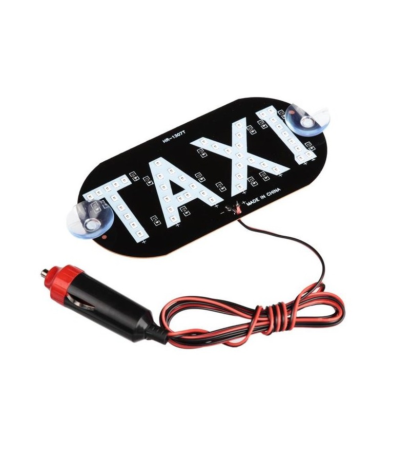 

Табличка TAXI w10D7044 светодиодная на стекло со штекером, 0