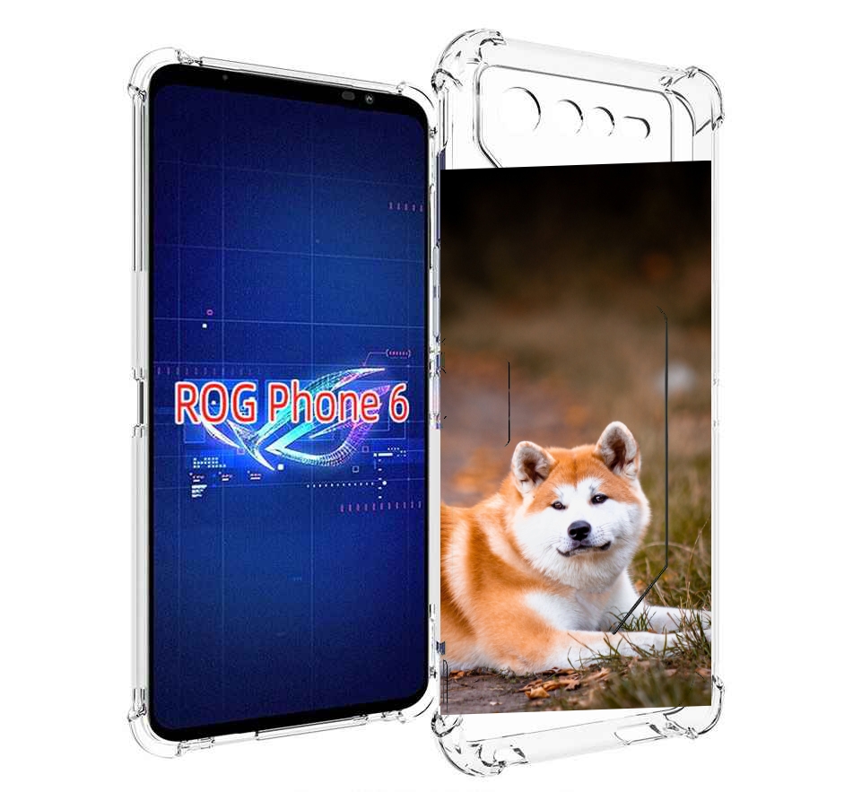 

Чехол MyPads акита ину для Asus ROG Phone 6, Прозрачный, Tocco