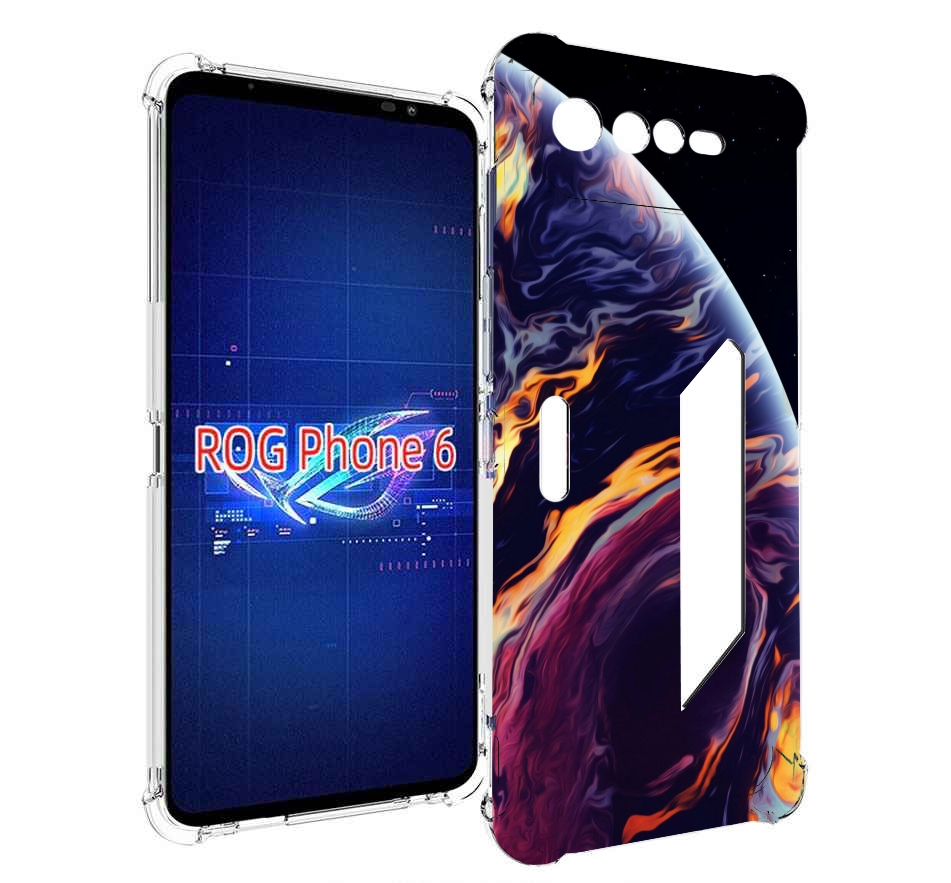 

Чехол MyPads акварельная планета для Asus ROG Phone 6, Прозрачный, Tocco