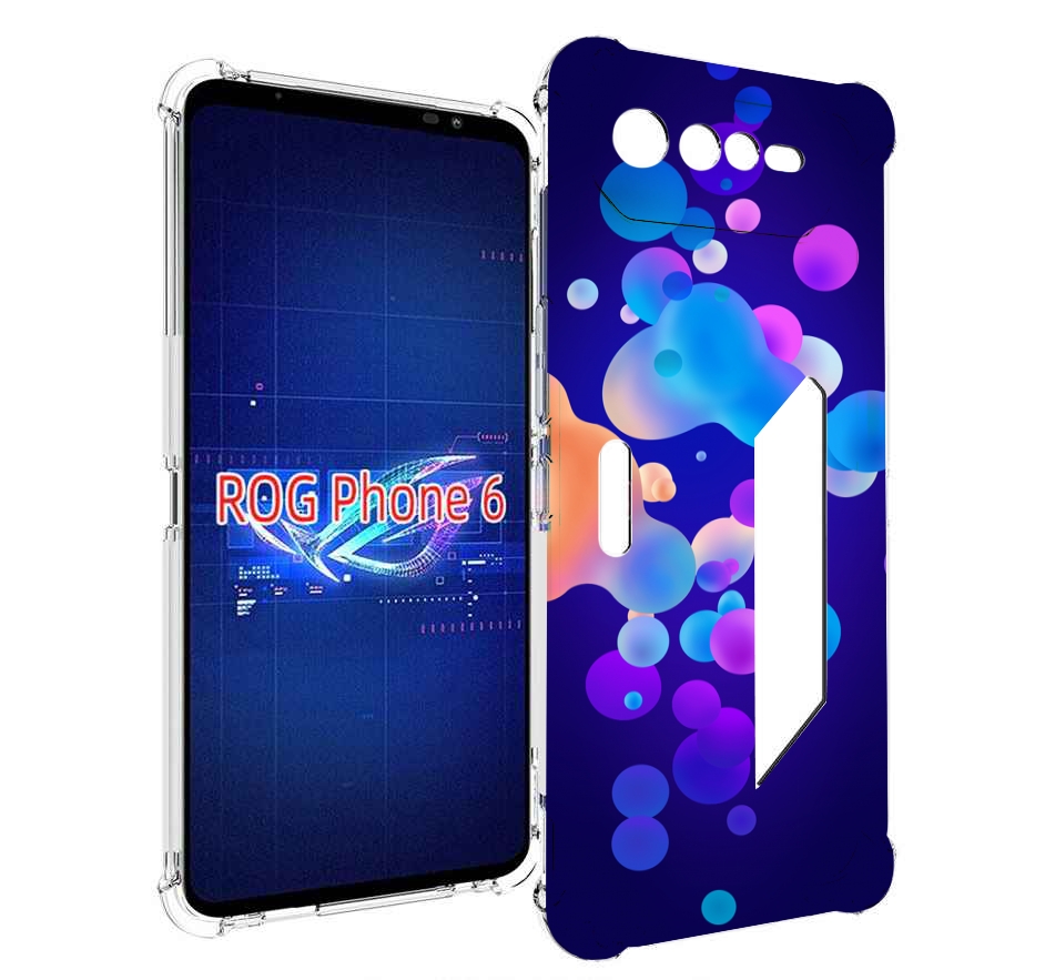

Чехол MyPads абстрактные-пузырьки для Asus ROG Phone 6, Прозрачный, Tocco