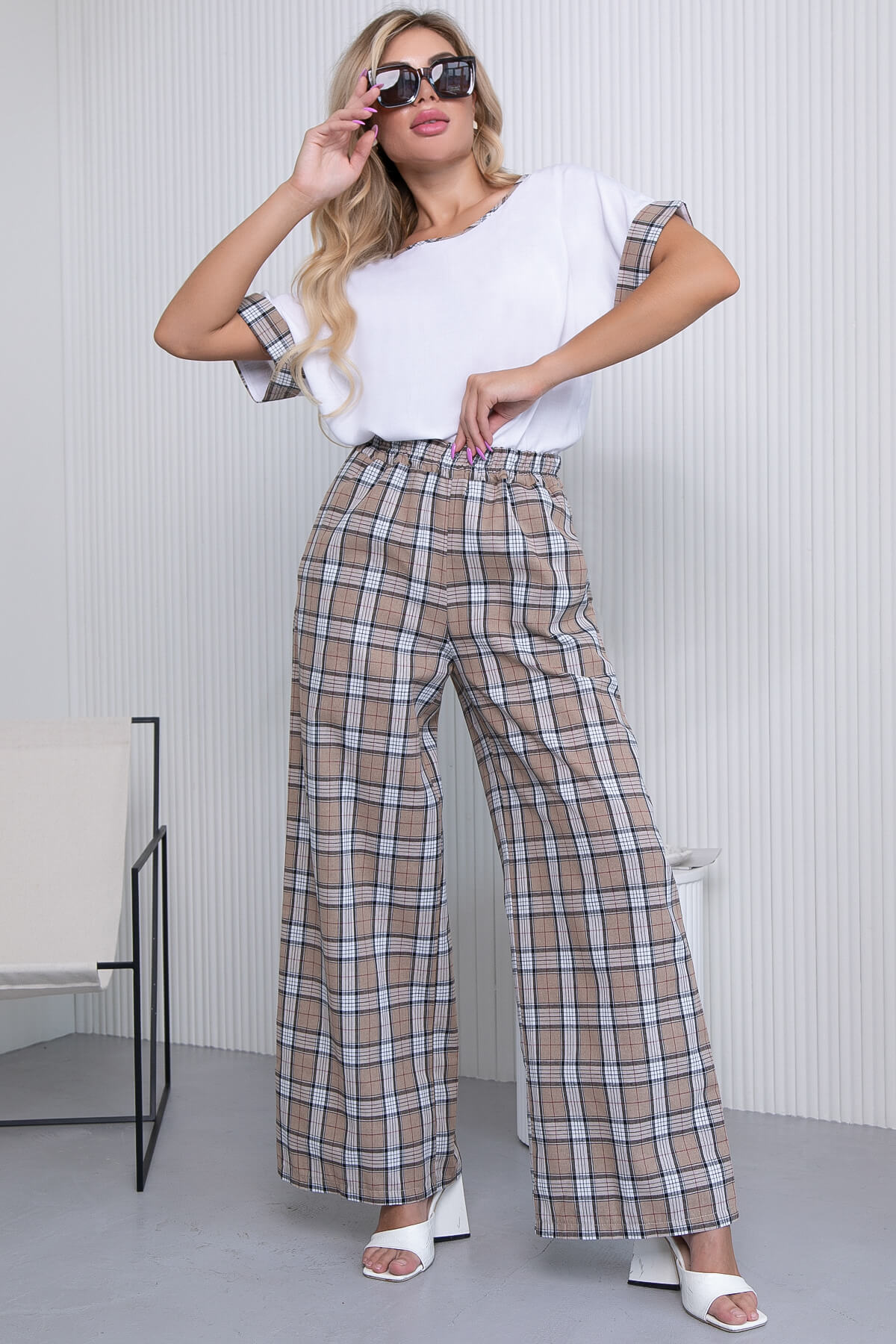 

Брюки женские LT Collection Манхэттен бежевые 44 RU, Бежевый, Манхэттен