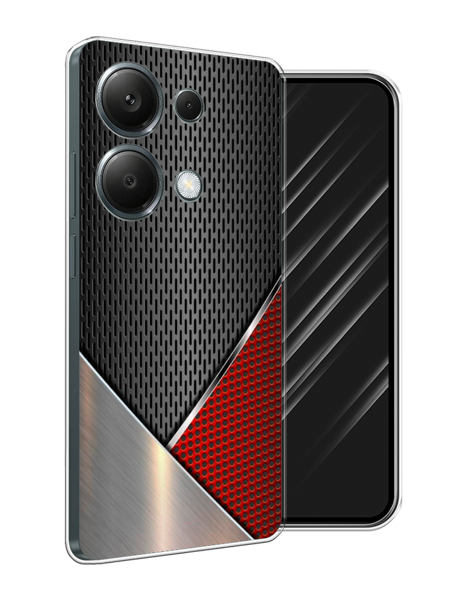 

Чехол Awog на Poco M6 Pro 4G "Стальной металл", Черный;красный;серебристый, 321750-1