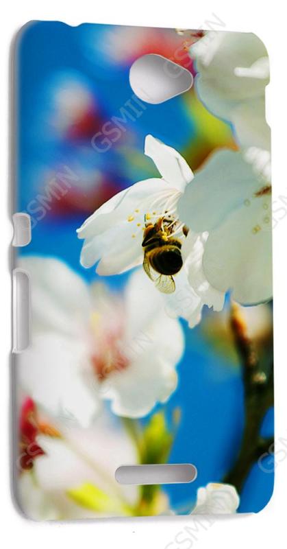 

Чехол NoBrand для Sony Xperia E4 Дизайн 173, Белый
