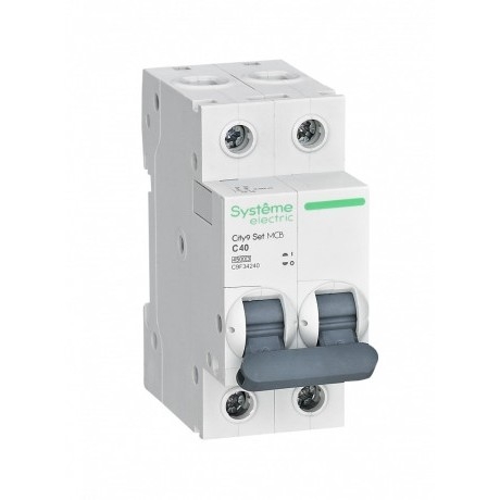 Systeme electric C9F34240 City9 Set Автоматический выключатель (АВ) С 40А 2P 4.5kA 230В