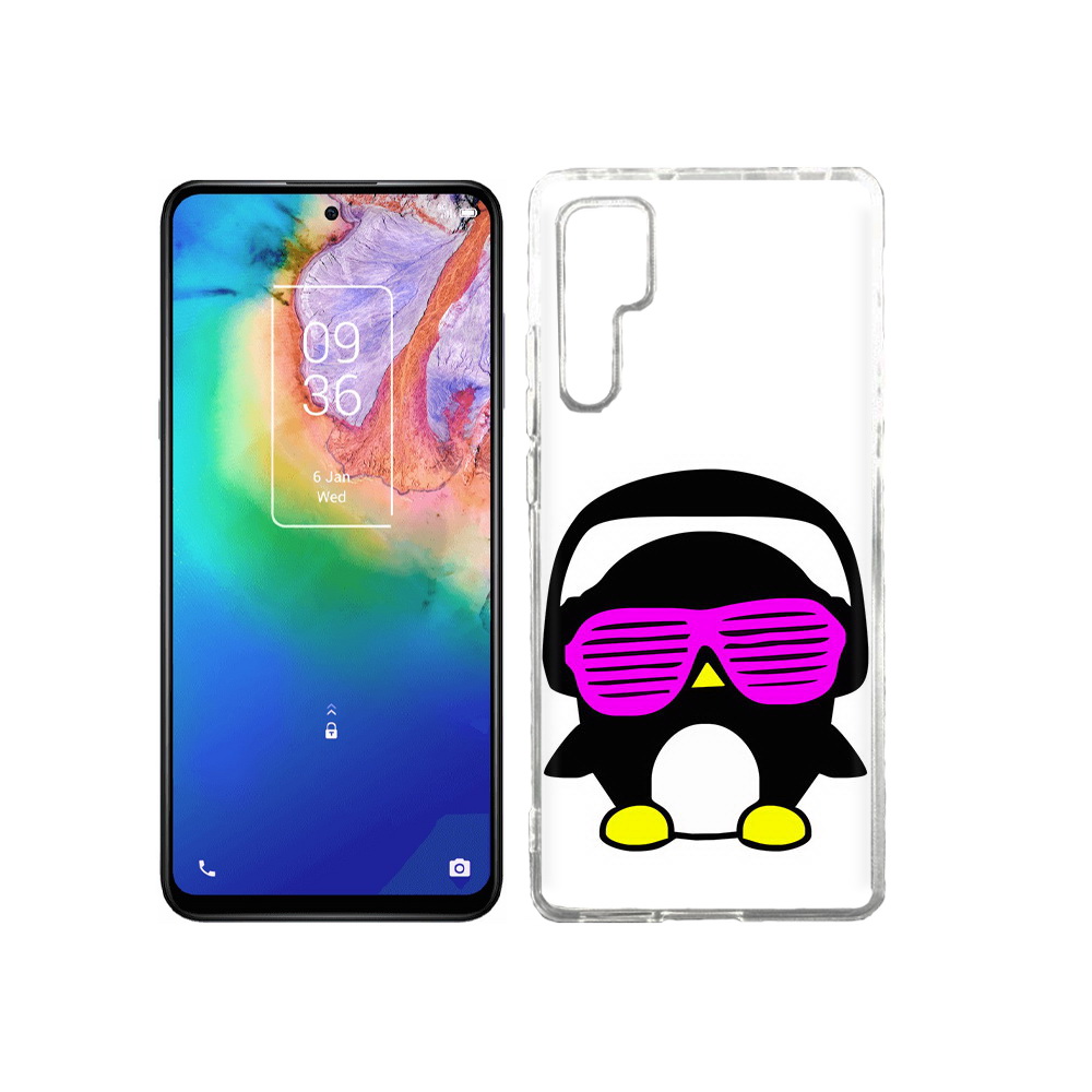 

Чехол MyPads Tocco для TCL 20 Pro пингвин, Прозрачный, Tocco
