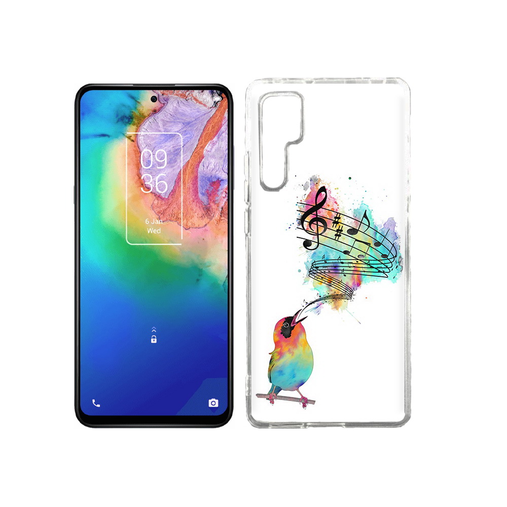 

Чехол MyPads Tocco для TCL 20 Pro певчая птичка, Прозрачный, Tocco